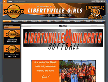 Tablet Screenshot of libertyvillesoftball.org